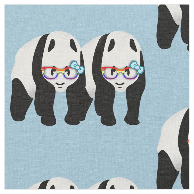 Tela Gay Pride Pandas (De cerca)