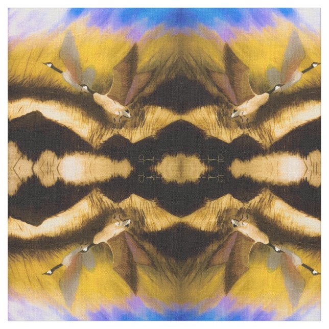 Tela Geese dorado (De cerca)