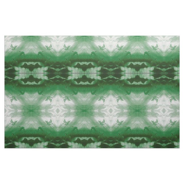 Tela Geese verde ("Cuarto gordo" (fat quarter))