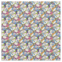 Tela Geometría abstracta Pastel