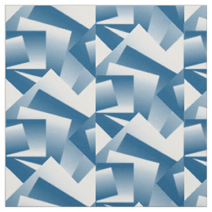 Tela Geometría azul teal