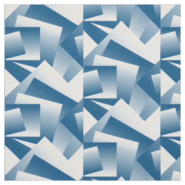 Tela Geometría azul teal (Retal)