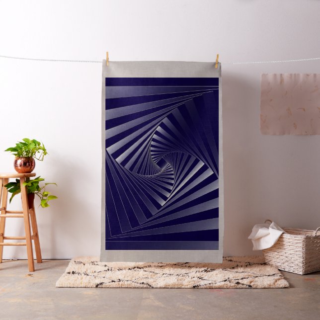 Tela geometría cebra azul (In Situ)