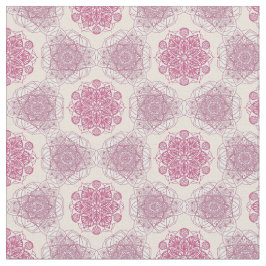 Tela Geometría de rosa para Mandala Fabric