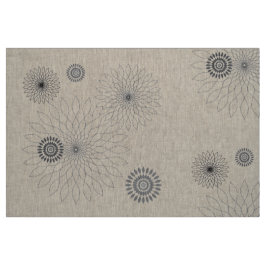 Tela Geometric Flower〜ブラック_濃淡あり〜