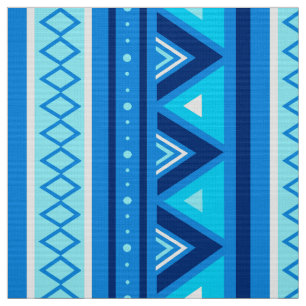 Tela Geométrica, azul y turquesa del suroeste moderno