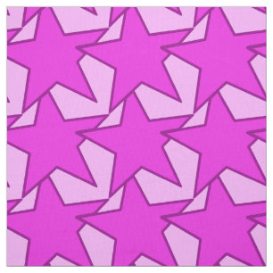 Tela Geométrica de estrella moderna - violeta y rosa