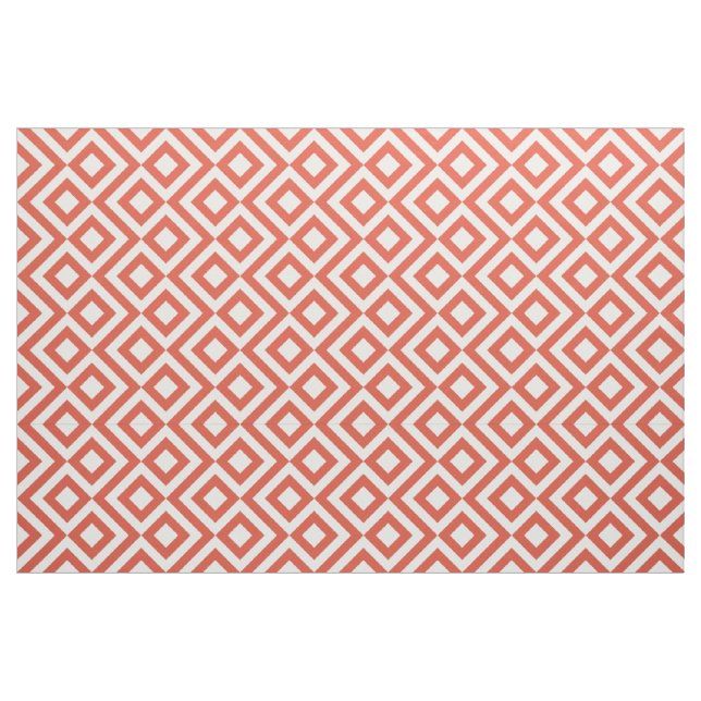 Tela geométrica del modelo del meandro del naranja ("Cuarto gordo" (fat quarter))