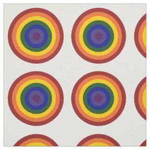 Tela geométrica del patrón del toro arcoiris