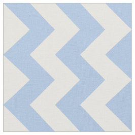 Tela geométrica del zigzag azul claro y blanco