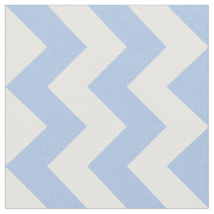 Tela geométrica del zigzag azul claro y blanco