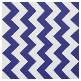 Tela geométrica del zigzag de los azules marinos y