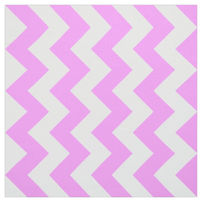 Tela geométrica del zigzag rosado y blanco (Retal)