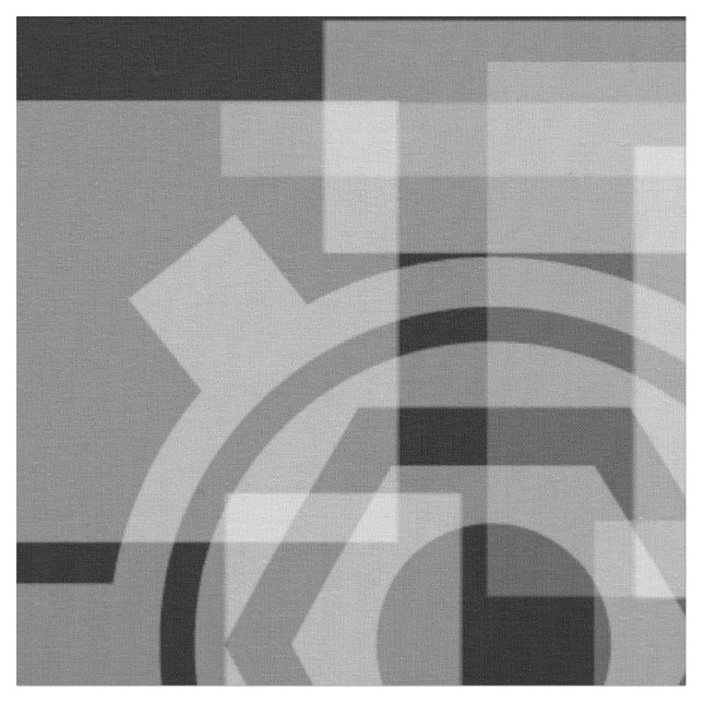 Tela Geométrica Gris Metálico (De cerca)