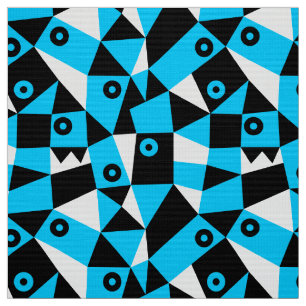 Tela Geométrico Abstracto 030919 - Azul Cielo