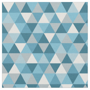 Tela Geométrico azul moderno   Material