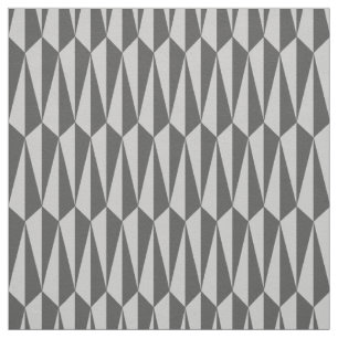 Tela Geométrico de mediados de siglo, tonos de gris