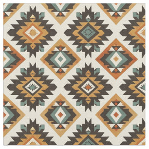 Tela Geométrico de patrón tribal sin foco del suroeste