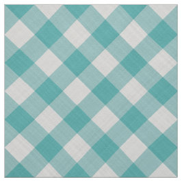 Tela Geométrico del patrón de chequeos de Gingham Verde