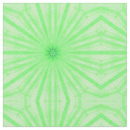 Tela Geométrico Green Kaleidoscope Spokes Personalizado