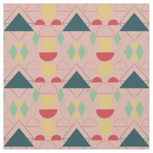 Tela Geométrico rosa de mid Century