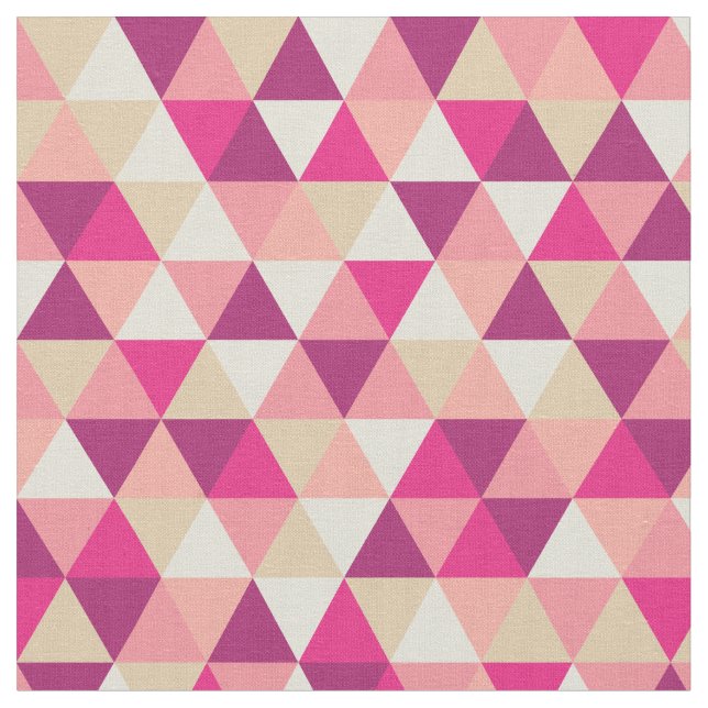 Tela Geométrico rosa moderno | Material (De cerca)