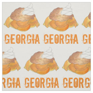 Tela Georgia GA Fruit Peach Cobbler Postre sur