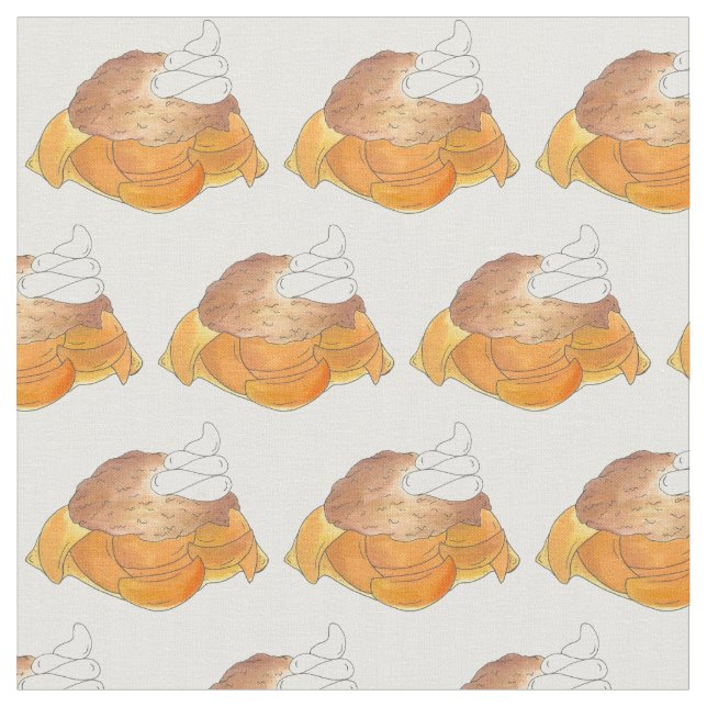 Tela Georgia GA Peach Cobbler Southern Dessert Foodie (De cerca)