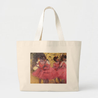 Tela Gigante Bailarines en rosa por el bolso de Edgar Degas