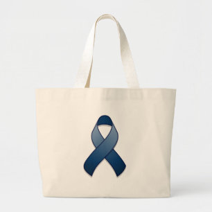 Tela Gigante Bolso azul marino de la cinta de la conciencia