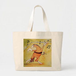 Tela Gigante Bolso de aleta de caballo bailando con el estilo l