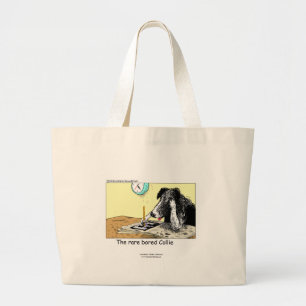 Tela Gigante Bolso de Border Collie Divertido