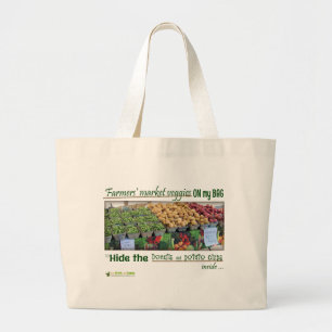 Tela Gigante Bolso de compras del mercado de los granjeros