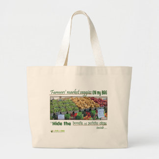 Tela Gigante Bolso de compras del mercado de los granjeros