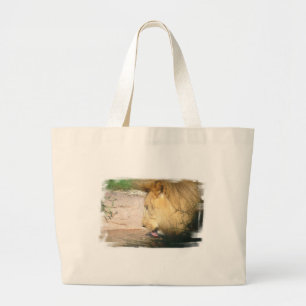 Tela Gigante Bolso de consumición de la lona del león