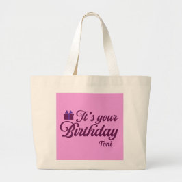 Tela Gigante Bolso de cumpleaños