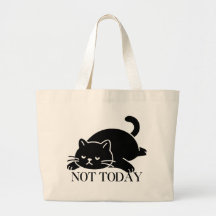 Bolso de gato Not Today Diseño de arte lindo
