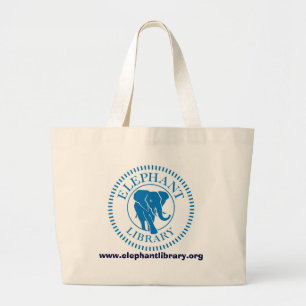 Tela Gigante Bolso de la biblioteca del elefante