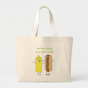 Tela Gigante Bolso de la comida campestre BFF