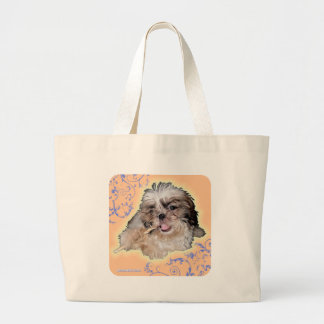 Tela Gigante bolso de la flauta del perrito del poronchi