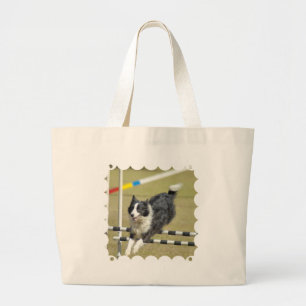 Tela Gigante Bolso de la lona de la agilidad del border collie