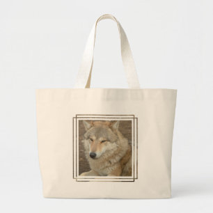 Tela Gigante Bolso de la lona del lobo
