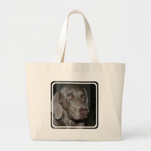 Tela Gigante Bolso de la lona del perro de Weimaraner