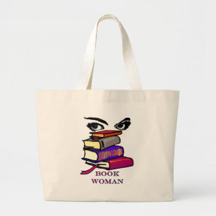 Tela Gigante Bolso de la mujer del libro