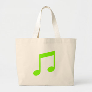 Tela Gigante Bolso de la música de la verde lima