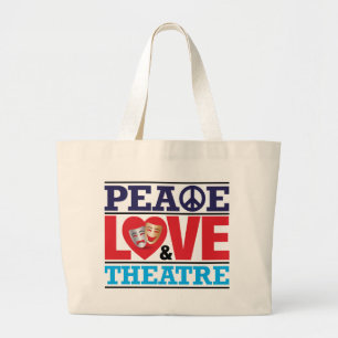 Tela Gigante Bolso de la paz, del amor y del teatro