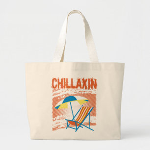 Tela Gigante Bolso de la playa de Chillaxin