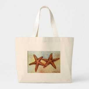 Tela Gigante bolso de la playa de las estrellas de mar