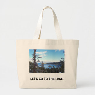 Tela Gigante Bolso de la playa del lago Tahoe,