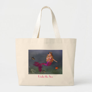 Tela Gigante Bolso de la sirena de las rosas fuertes